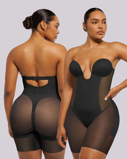 MeshSmooth™ Deep Plunge Bodysuit