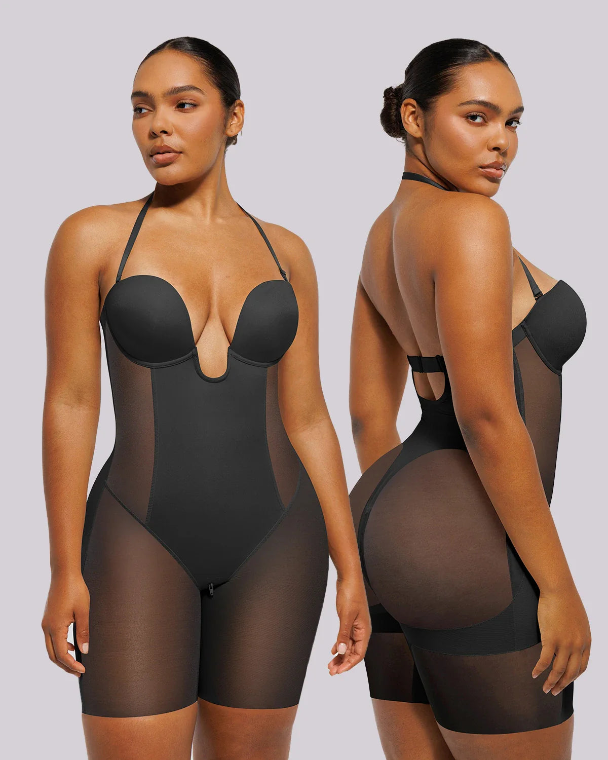 MeshSmooth™ Deep Plunge Bodysuit