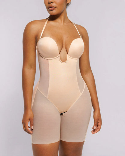 MeshSmooth™ Deep Plunge Bodysuit