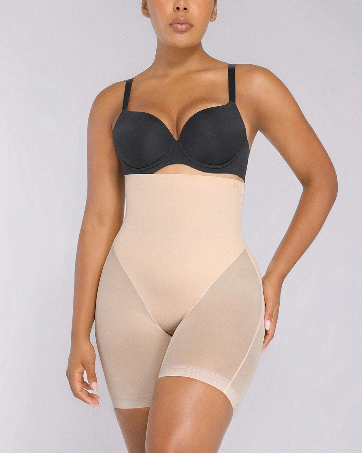 High-Waisted  Brief + Mid Thigh Short