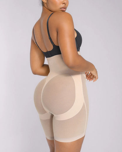 High-Waisted  Brief + Mid Thigh Short