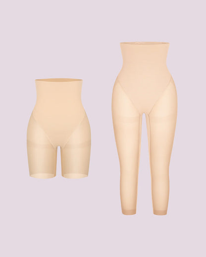High-Waisted Mid Thigh Short + Capri
