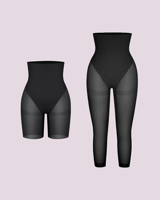 High-Waisted Mid Thigh Short + Capri