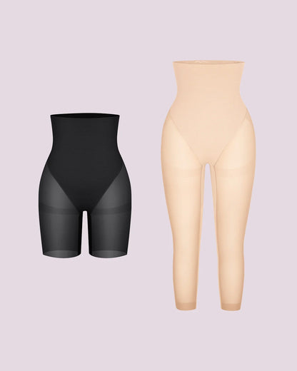 High-Waisted Mid Thigh Short + Capri