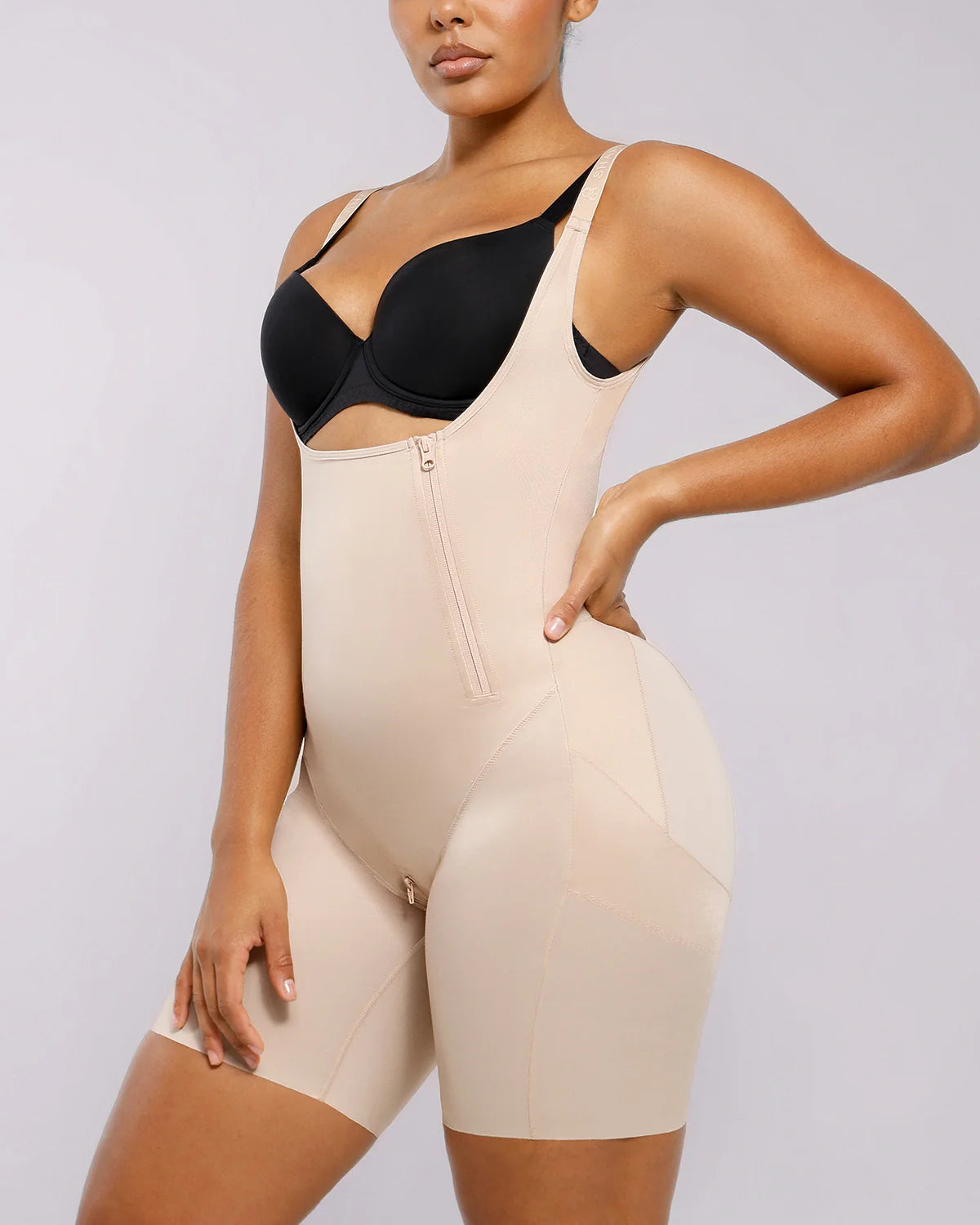 SilkSculpt Open Bust Full Bodysuit
