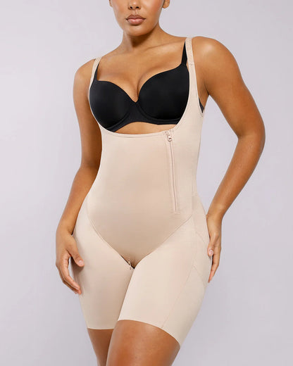 SilkSculpt Open Bust Full Bodysuit