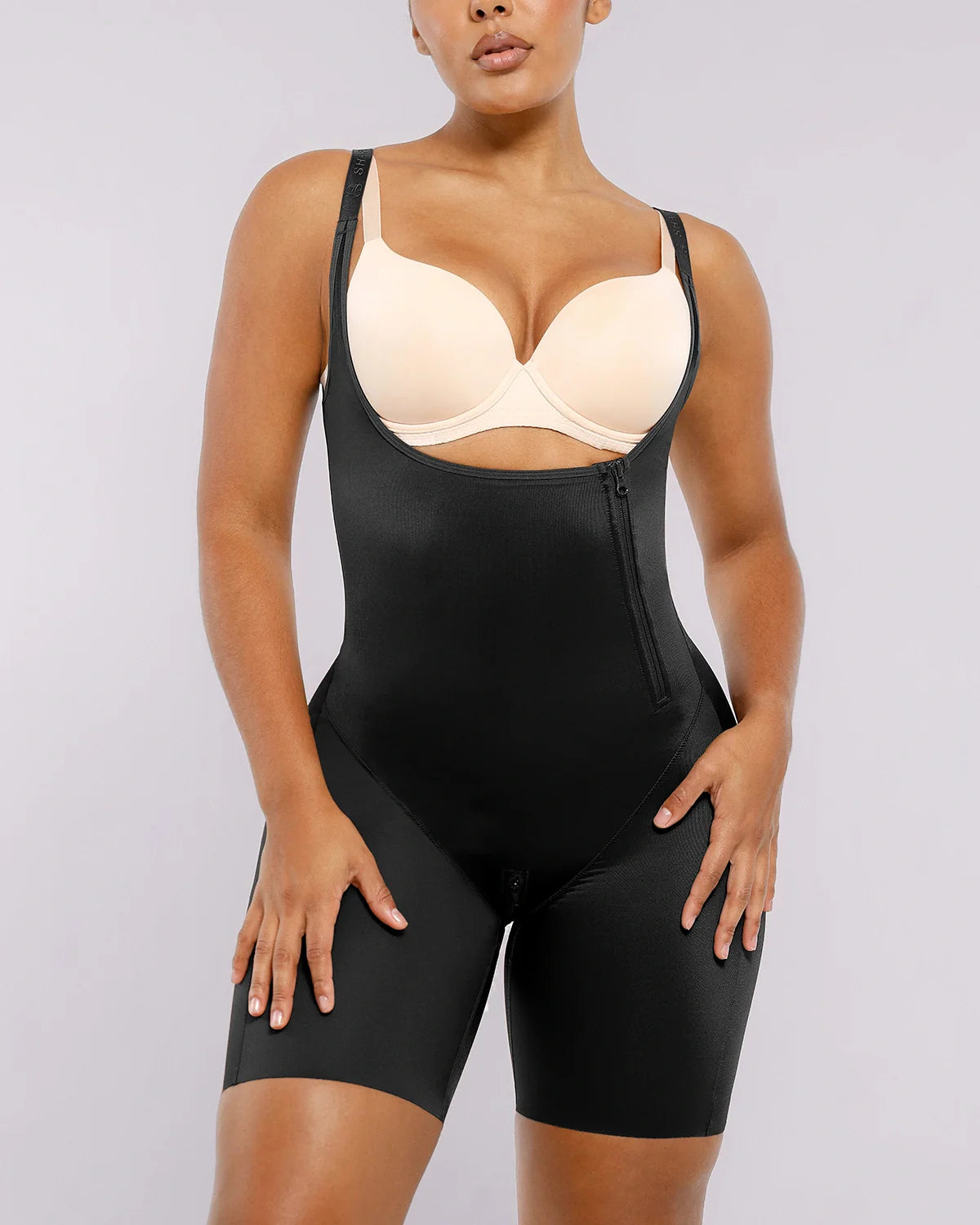 SilkSculpt Open Bust Full Bodysuit