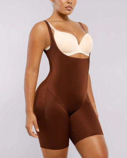 SilkSculpt Open Bust Full Bodysuit