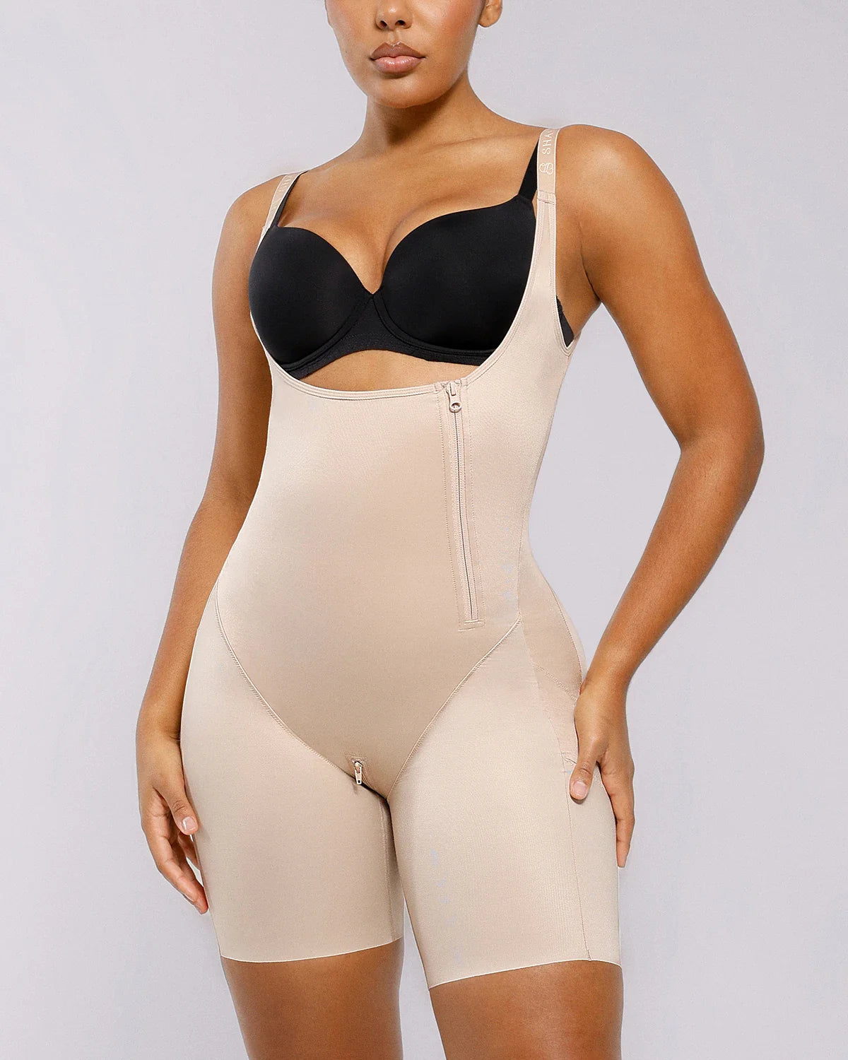 SilkSculpt Open Bust Full Bodysuit
