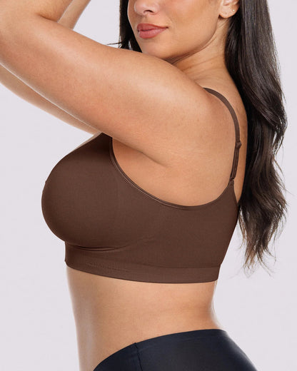 Skin Flow Front-Zipper Wireless Bra