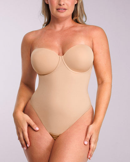 Strapless Thong Bodysuit