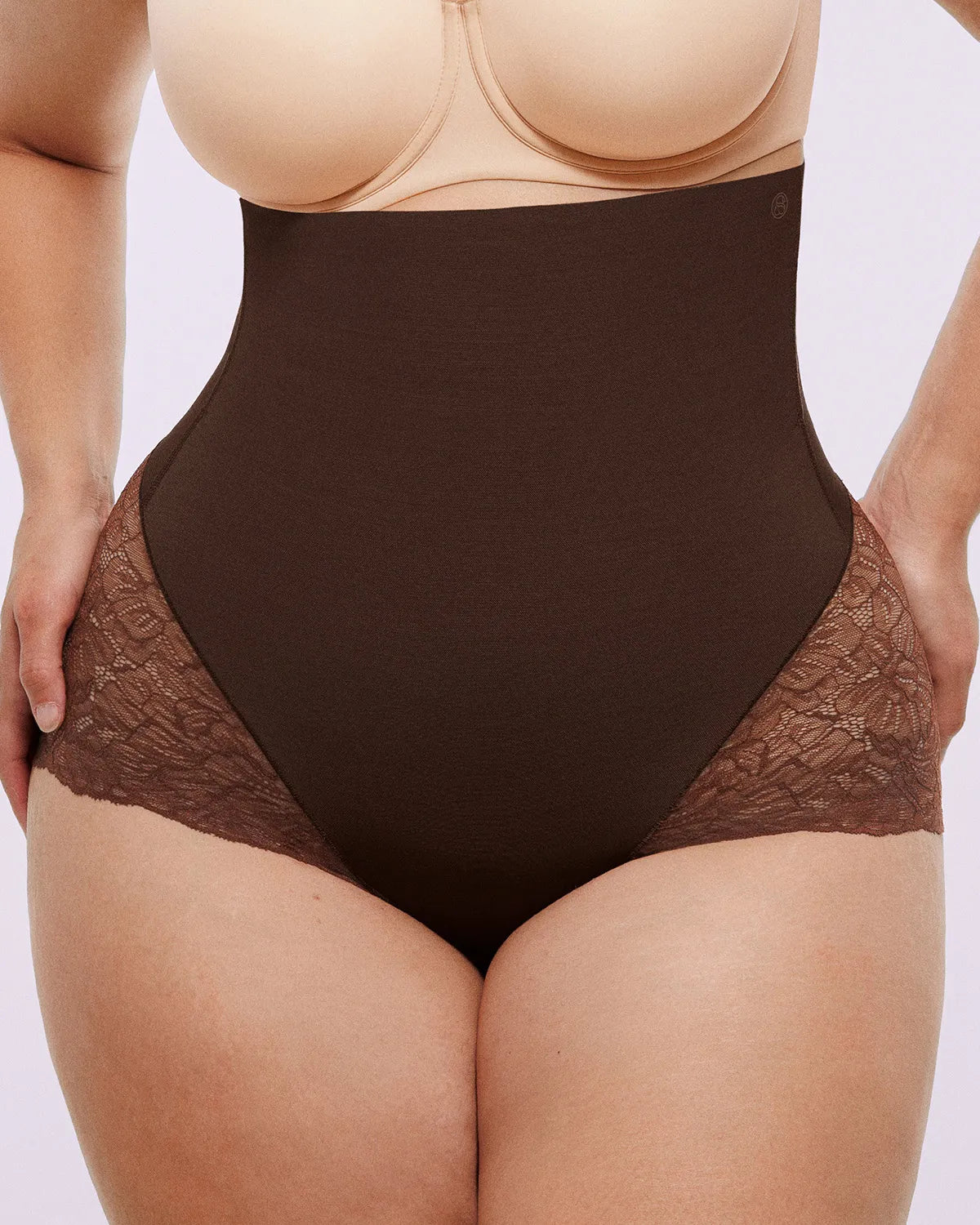 MeshSmooth™ High-Waisted  Sheer Lace Brief