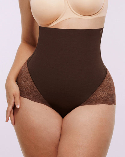 MeshSmooth™ High-Waisted  Sheer Lace Brief