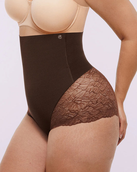 MeshSmooth™ High-Waisted  Sheer Lace Brief