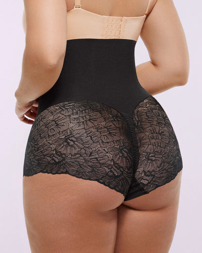MeshSmooth™ High-Waisted  Sheer Lace Brief