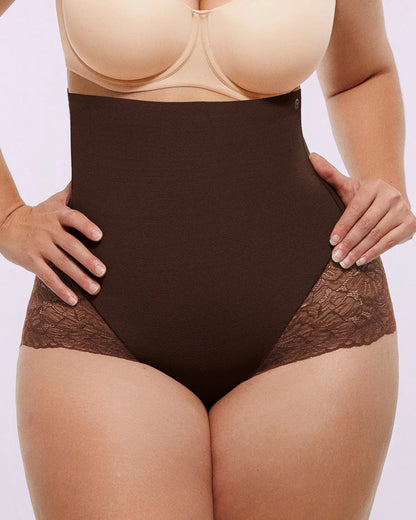MeshSmooth™ High-Waisted  Sheer Lace Brief