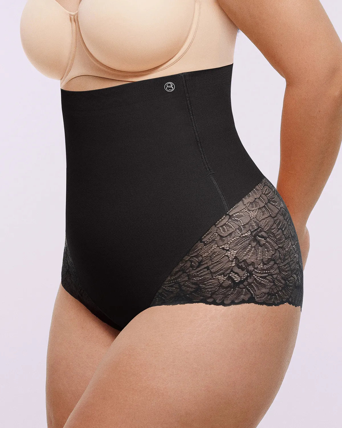 MeshSmooth™ High-Waisted  Sheer Lace Brief