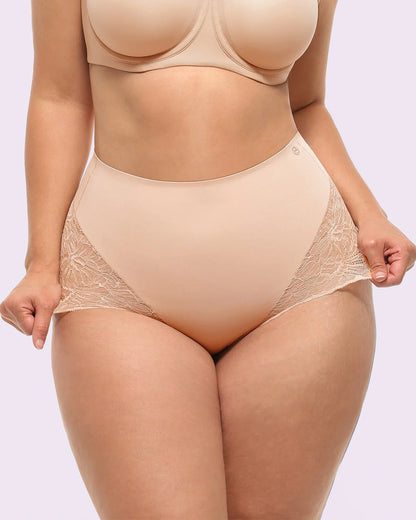 MeshSmooth™ Mid-Waist Lace Brief