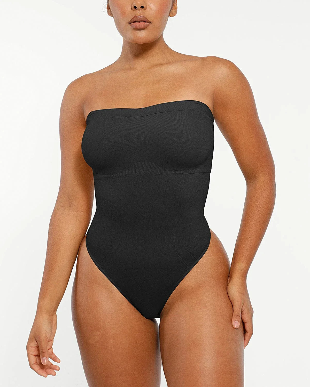 Skin Flow Strapless Sculpt Thong Bodysuit