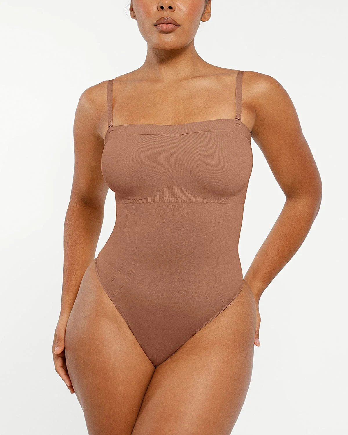 Skin Flow Strapless Sculpt Thong Bodysuit