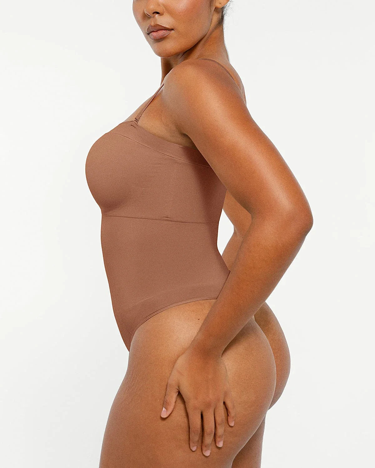 Skin Flow Strapless Sculpt Thong Bodysuit