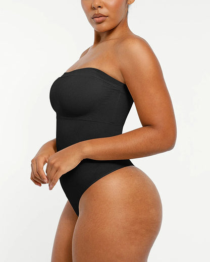 Skin Flow Strapless Sculpt Thong Bodysuit