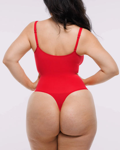 Skin Flow Zipper Front Thong Bodysuit