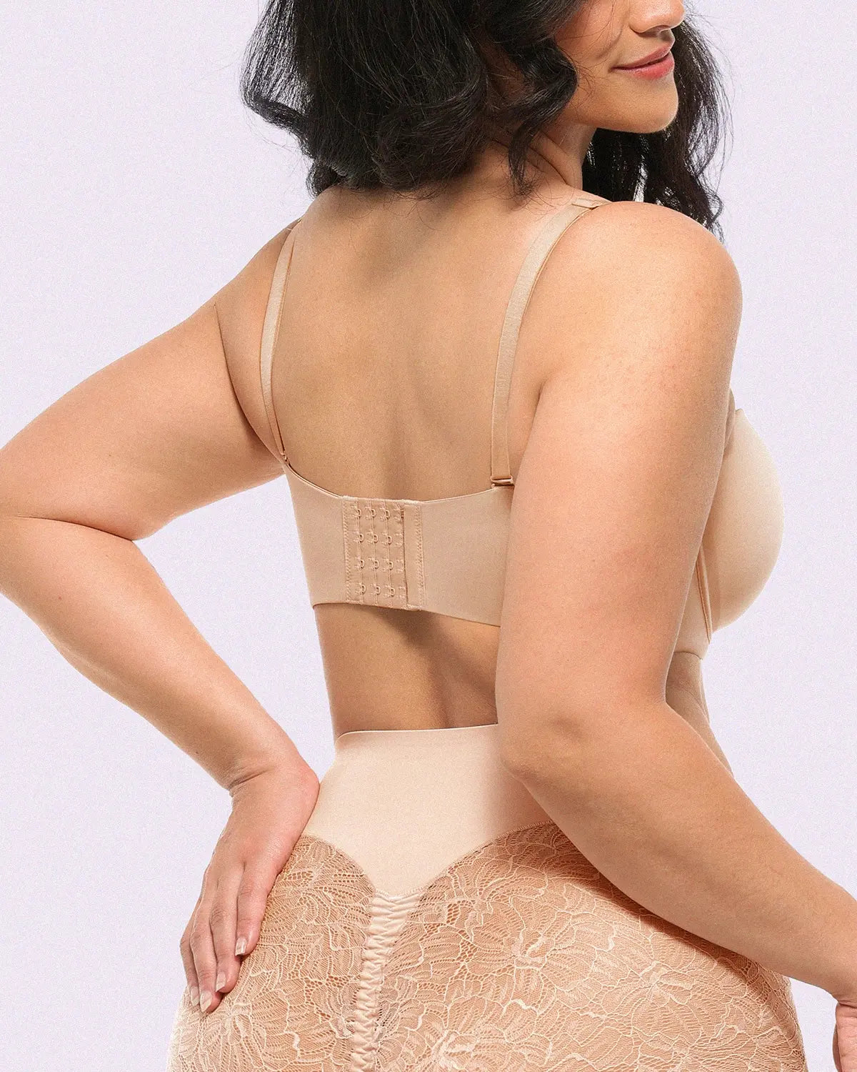 Soutien-gorge push-up sans bretelles convertible