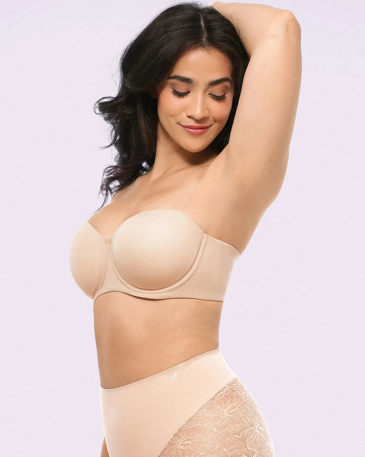 Soutien-gorge push-up sans bretelles convertible