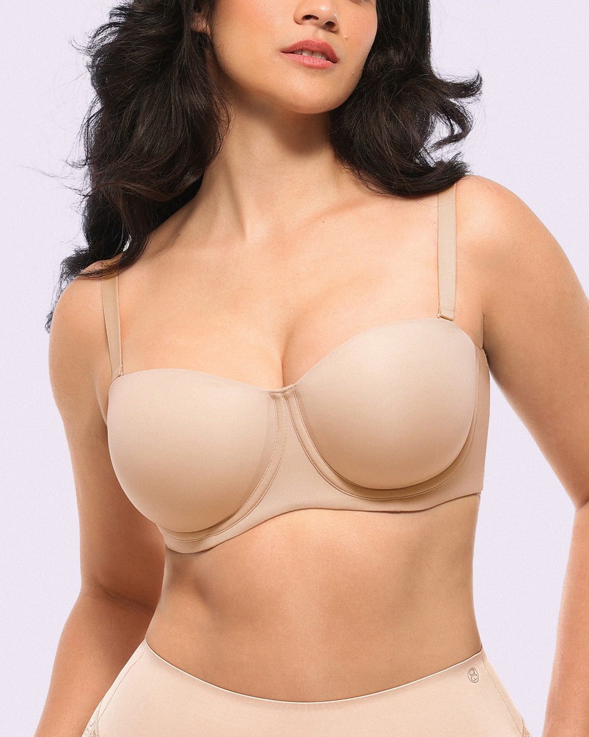 Soutien-gorge push-up sans bretelles convertible