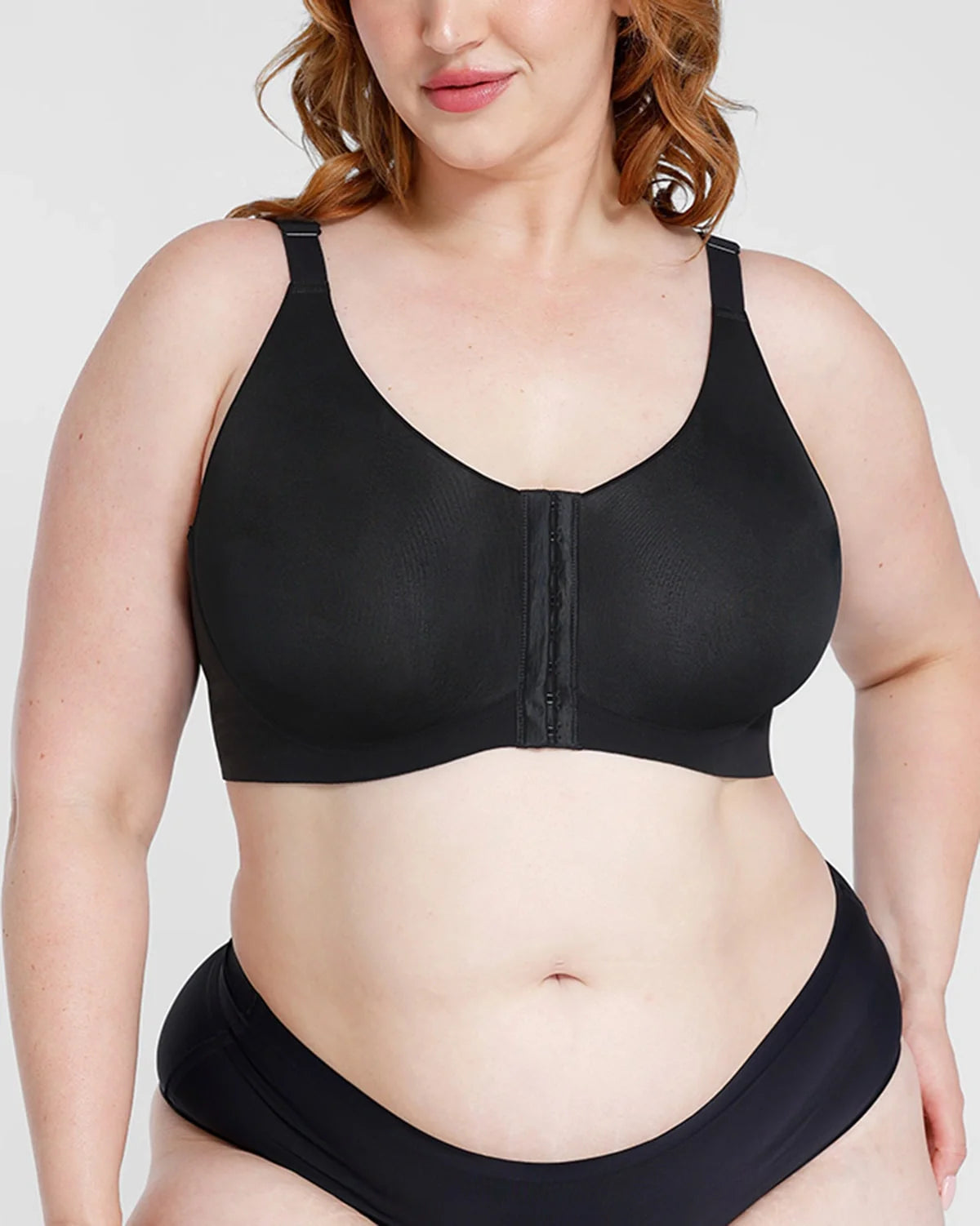 Sujetador Cream Touch™ inalámbrico de cierre frontal y espalda lisa