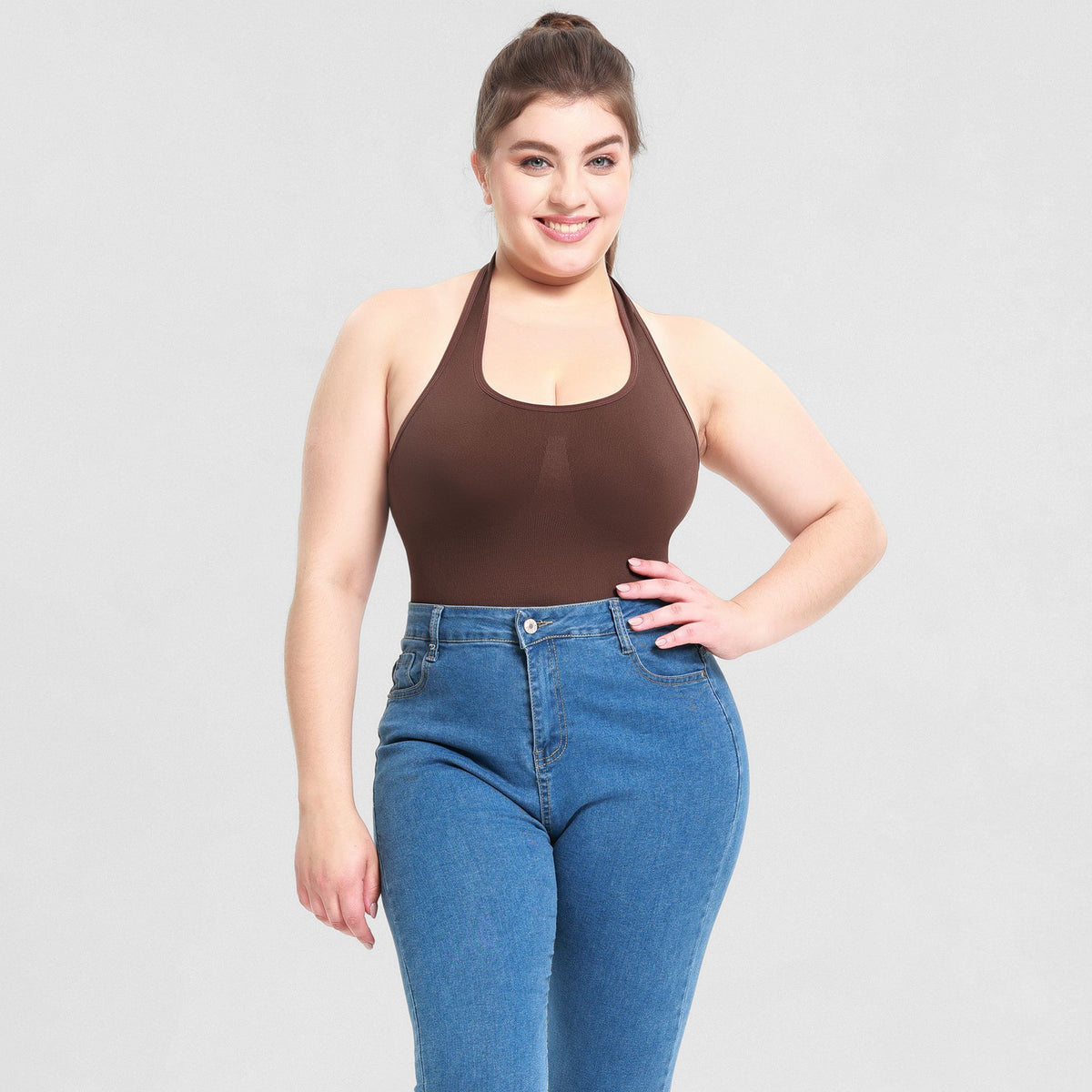 Seamless Halter Shaping Bodysuit