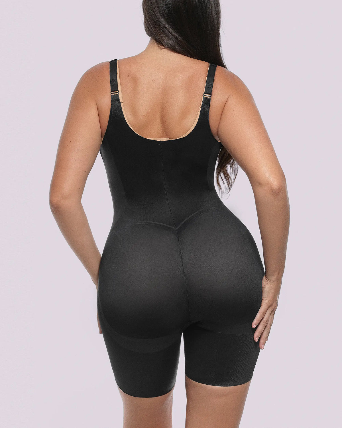 Curve Code™ LYCRA® FitSense™ Full-Bodysuit mit offenem Brustbereich