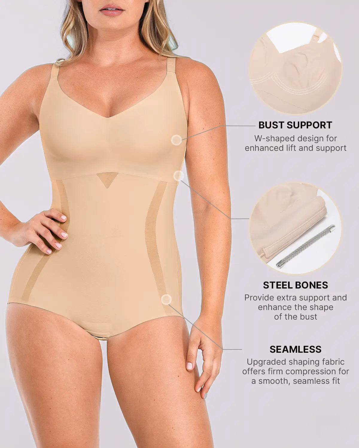 Curve Code™ Contour Comfy formender Body mit glättendem Effekt