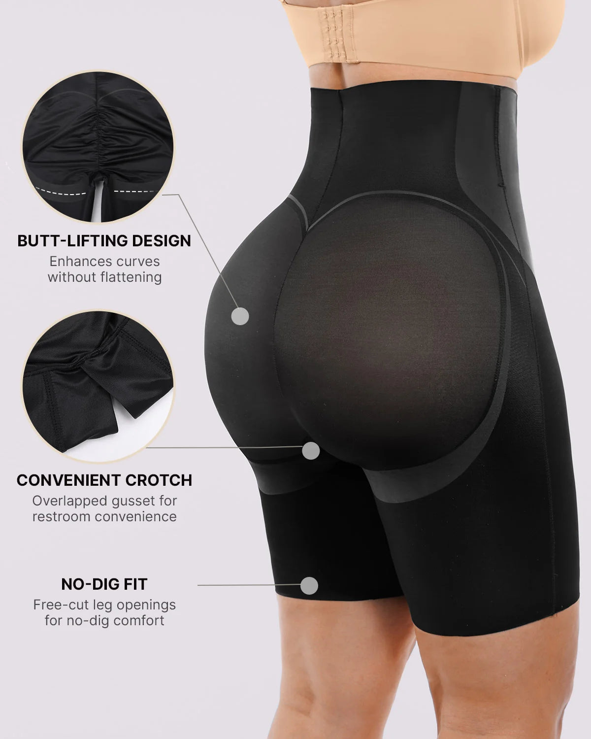 Curve Code™ LYCRA®FitSense™ High-Waisted Mid Thigh Short