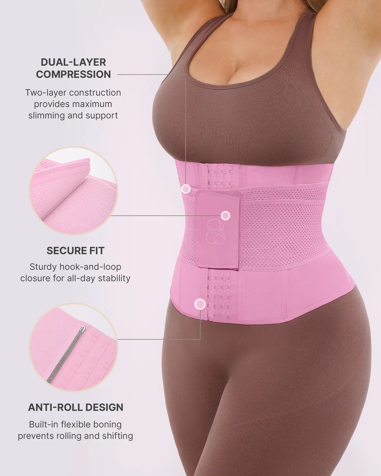 Convertible 2-in-1 Latex Waist Trainer