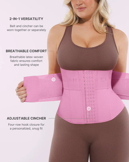Convertible 2-in-1 Latex Waist Trainer