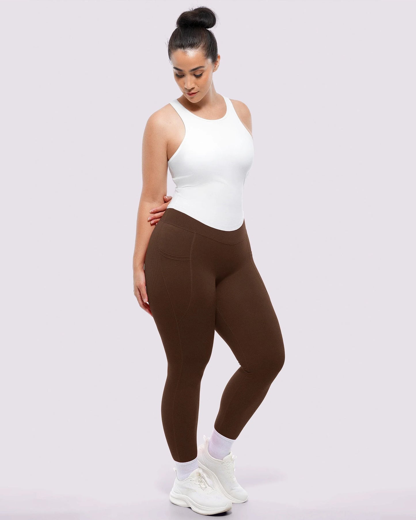 High-Waisted Side Pocket Shaping Leggings