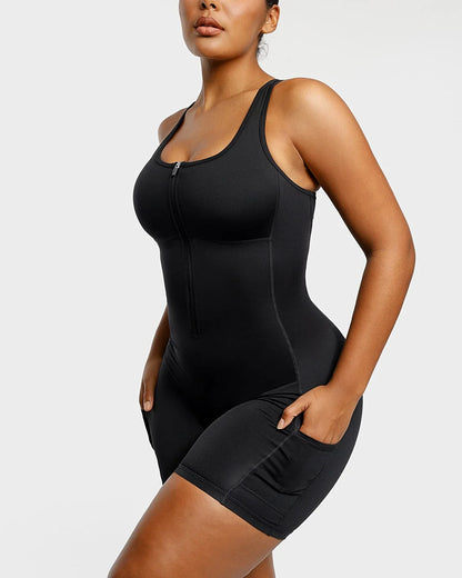 Moisture-Wicking Sports Jumpsuit