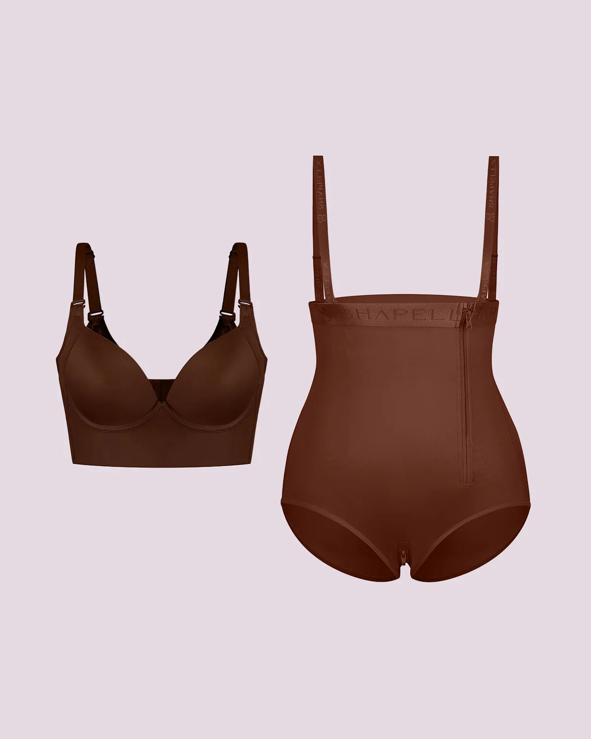 Ensemble soutien-gorge push-up et culotte taille haute