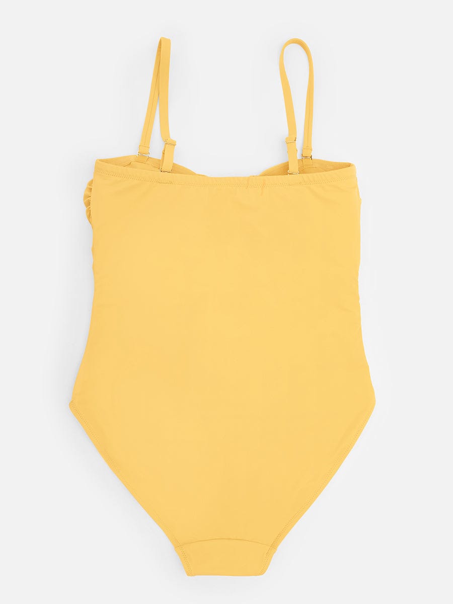 Strapless U-Wire Tummy Control One-Piece Swimsuit