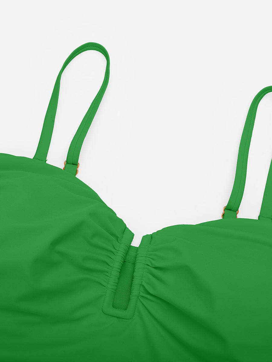Strapless U-Wire Tummy Control One-Piece Swimsuit
