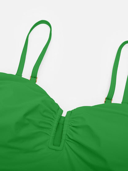 Strapless U-Wire Tummy Control One-Piece Swimsuit