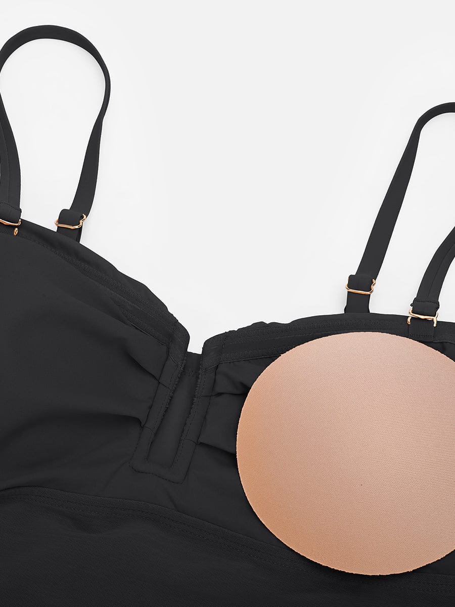 Strapless U-Wire Tummy Control One-Piece Swimsuit