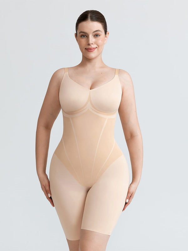 Liquid Lycra™ Light Control V-Ausschnitt nahtloser Boyshort-Body