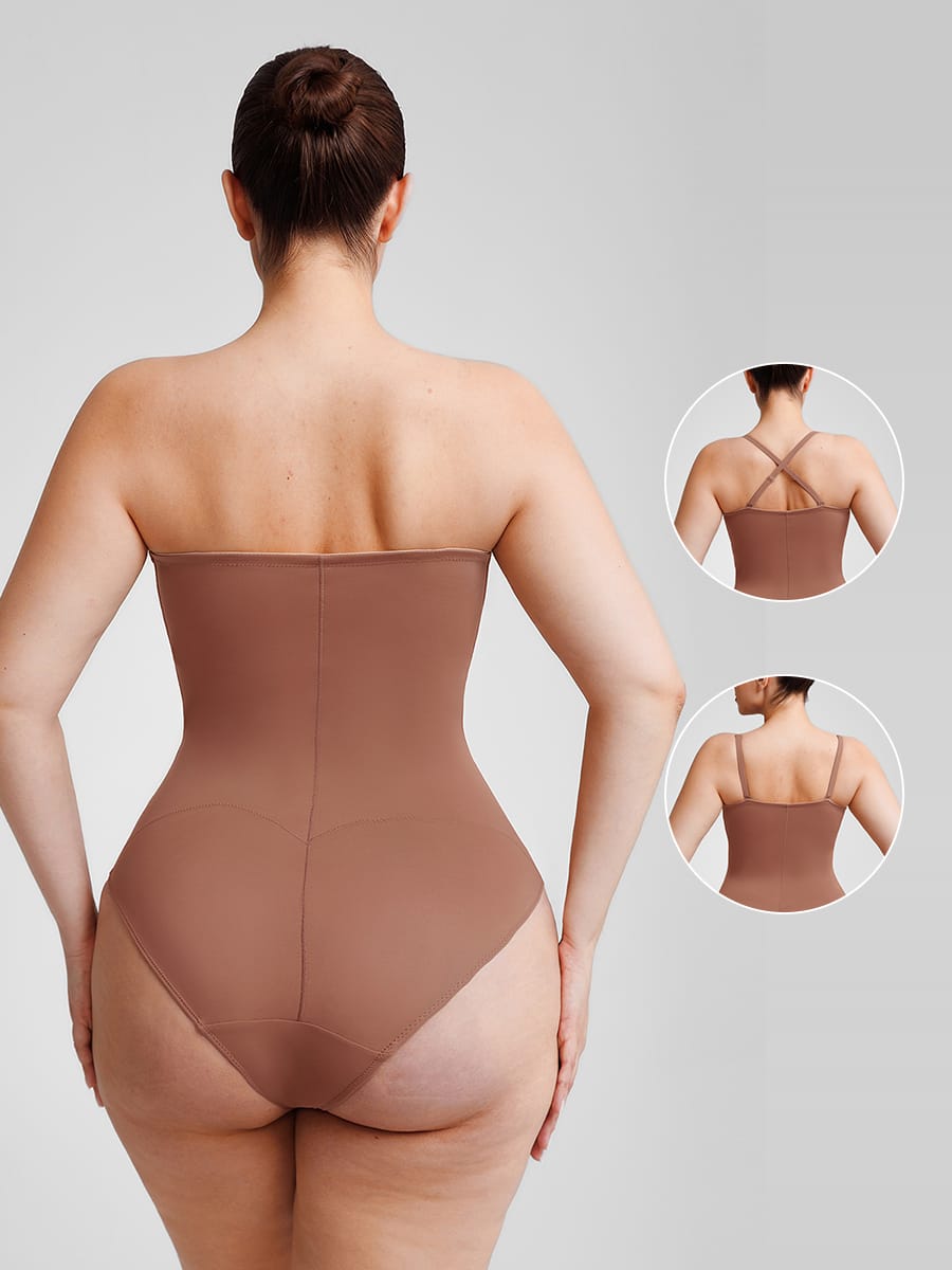 Body moldeador de media copa con aros y sin costuras con almohadillas extraíbles