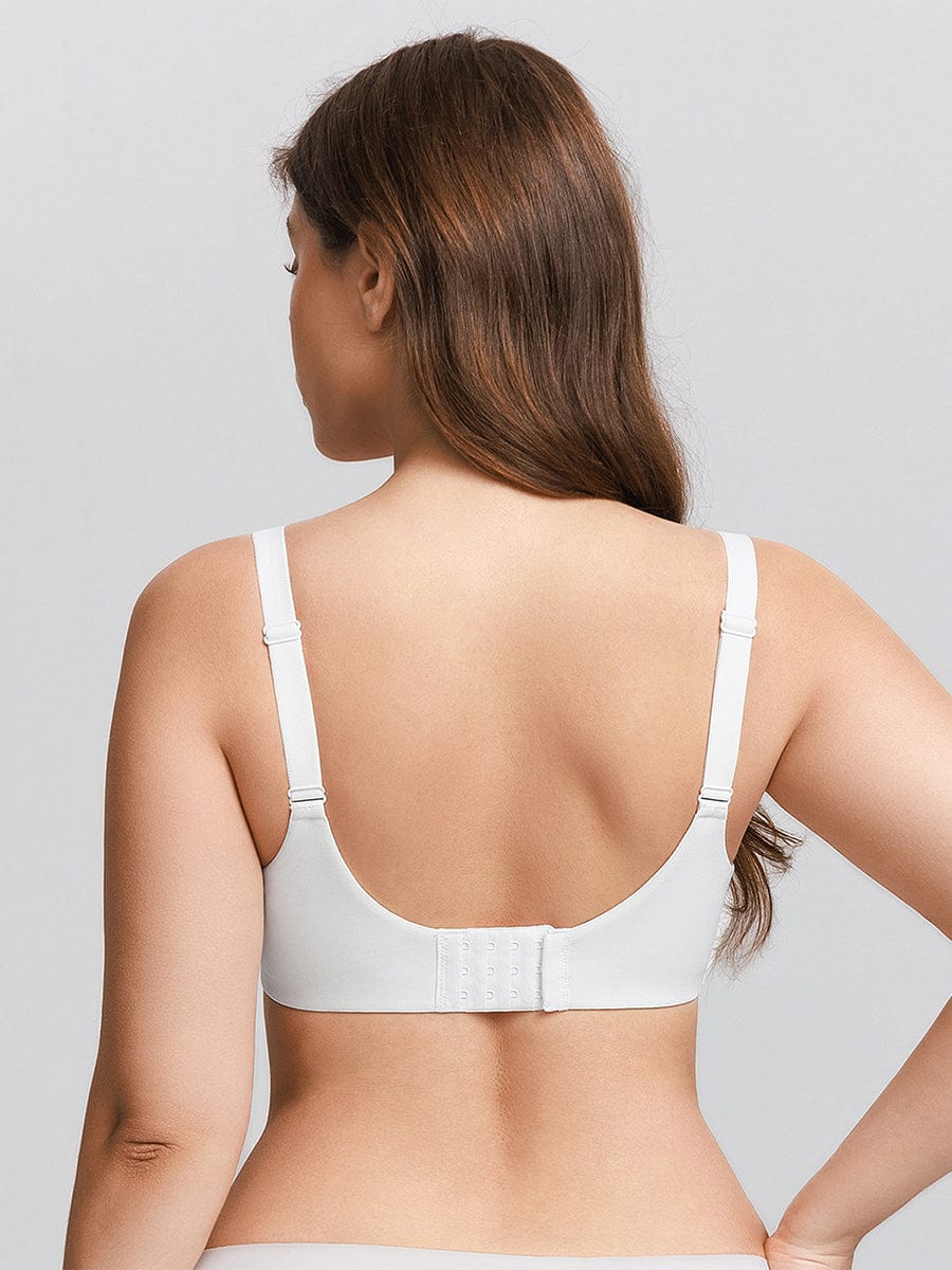 Naadloze push-up demi-beha met beugel en verstelbare schouderbandjes