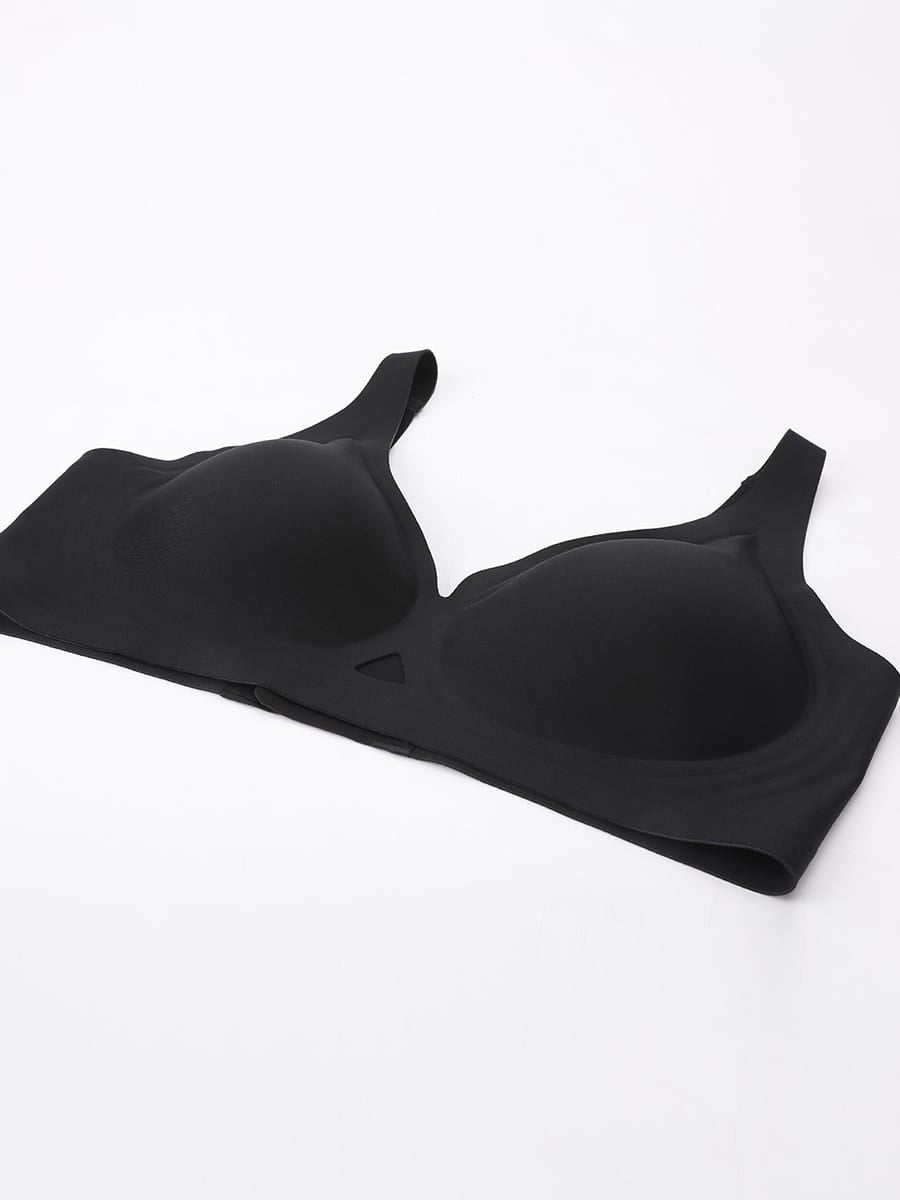 Nahtloser Wireless-BH mit Cut-Out, Jelly-Support, bequemer T-Shirt-BH für große Oberweite
