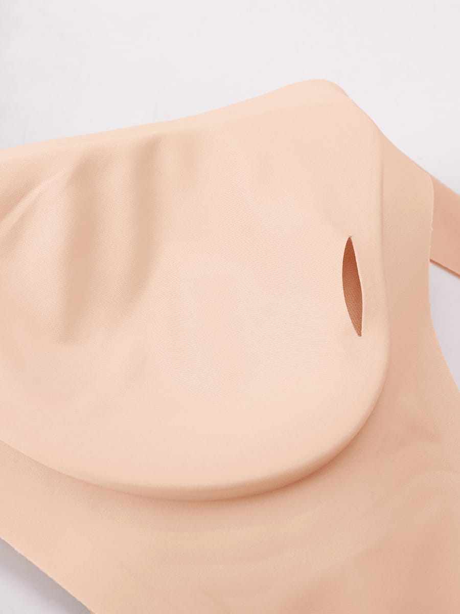 Nahtloser Wireless-BH mit Cut-Out, Jelly-Support, bequemer T-Shirt-BH für große Oberweite