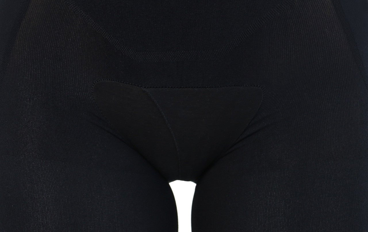 Capri Happy Butt No.7 - Double Layer Waistband Body Shaper Black